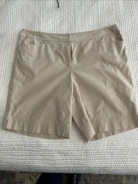 Lafayette 148 New York Beige Women's Bermuda Shorts